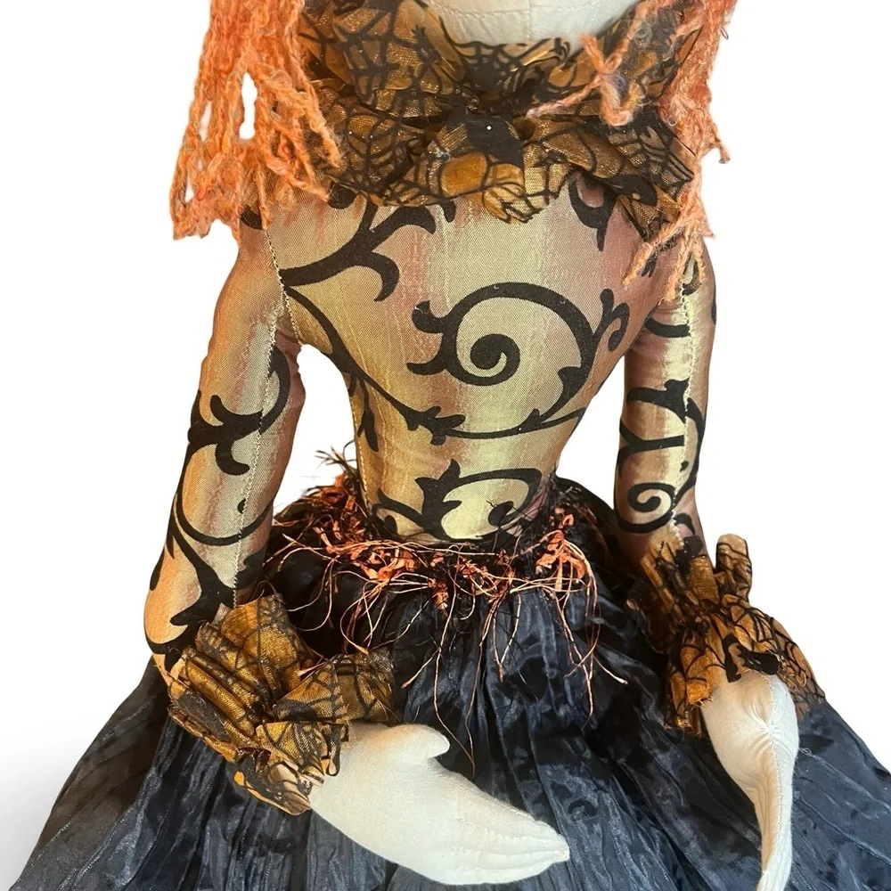 Halloween Witch Soft Sculpture Shelf Sitter by Joe Spencer